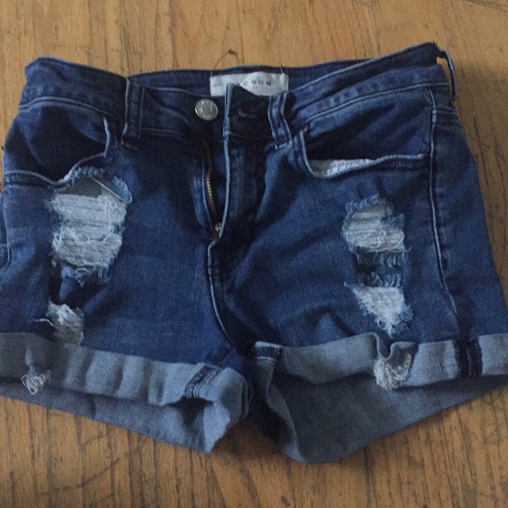 Dark wash pacsun denim shorts